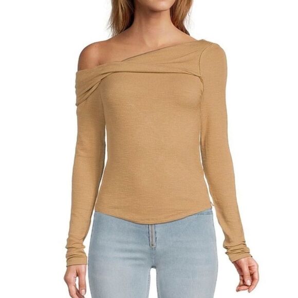 Free People Addie Layering Top In Winter Wheat - Picture 2 of 3